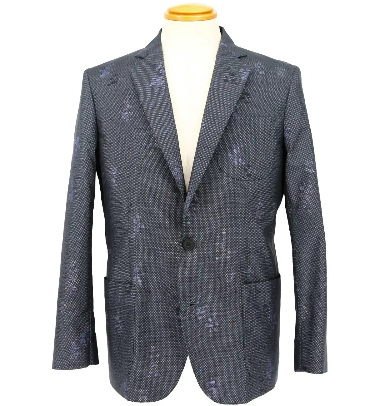 専用です❤本場大島紬 草花文ノーカラージャケット 専用です❤本場 専用です❤本場大島紬 草花文ノーカラージャケット 専用です❤本場