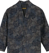 着物羽織コート・ガウン チャコールグレー・牡丹の花 23-1