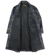 着物羽織コート・ガウン チャコールグレー・牡丹の花 23-1