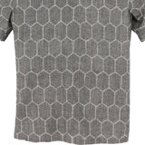 着物アロハシャツ グレー・亀甲柄 L22-29