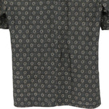 着物アロハシャツ ブラック・細かな文様 L22-42