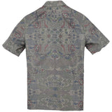 着物アロハシャツ グレー・和柄 L22-51