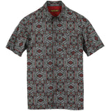 着物アロハシャツ グレー・和柄 L22-59