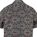 着物アロハシャツ グレー・和柄 L22-59