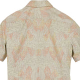 着物アロハシャツ アイボリー・樹木の柄 L22-91