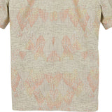 着物アロハシャツ アイボリー・樹木の柄 L22-91