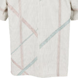 着物アロハシャツ ホワイト・亀甲模様 L22-144