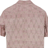 着物アロハシャツ 淡いピンク・立涌模様 XL22-95