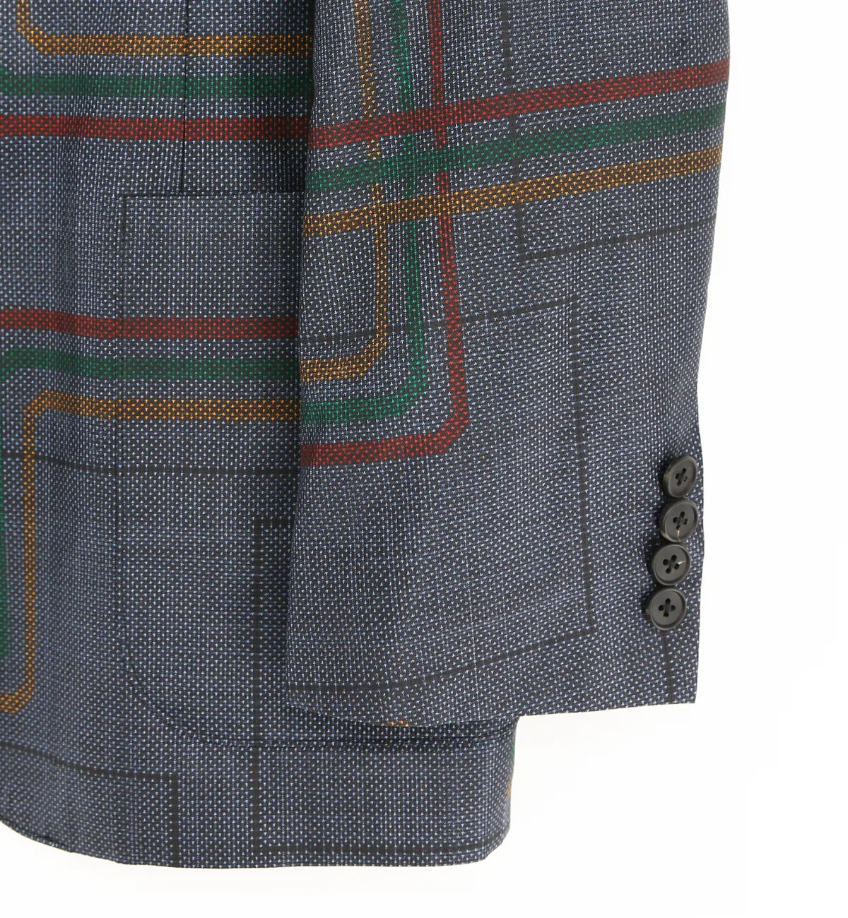 着物ジャケット ネイビー・線模様 大島紬 XL23-03|FAR EAST FABRIC 着物ジャケット ネイビー・線模様 大島紬 XL23-03|FAR EAST FABRIC