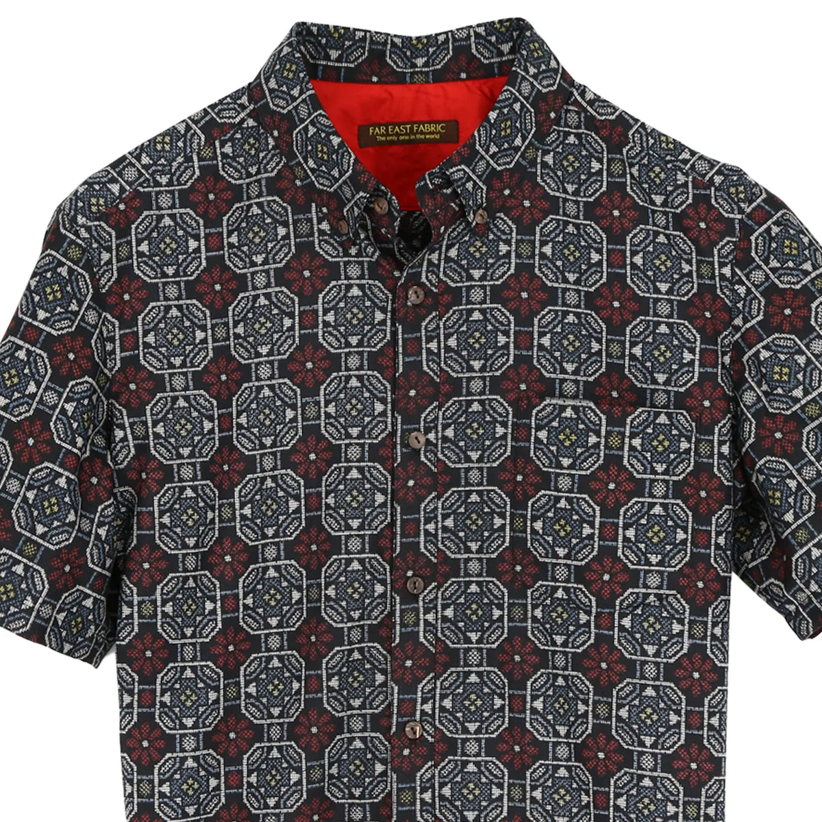 大島紬の着物アロハシャツ | FAR EAST FABRIC