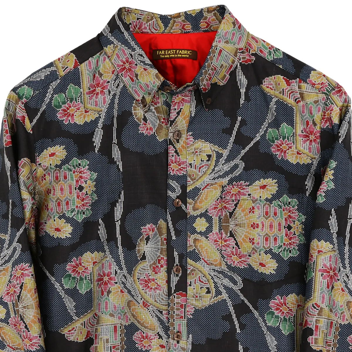 大島紬の着物アロハシャツ | FAR EAST FABRIC 大島紬の着物アロハシャツ | FAR EAST FABRIC