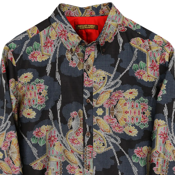 新品 着物シャツ 弁慶&牛若丸着物袖シャツ | AXES-X＆REZEN -outlet- | axes femme